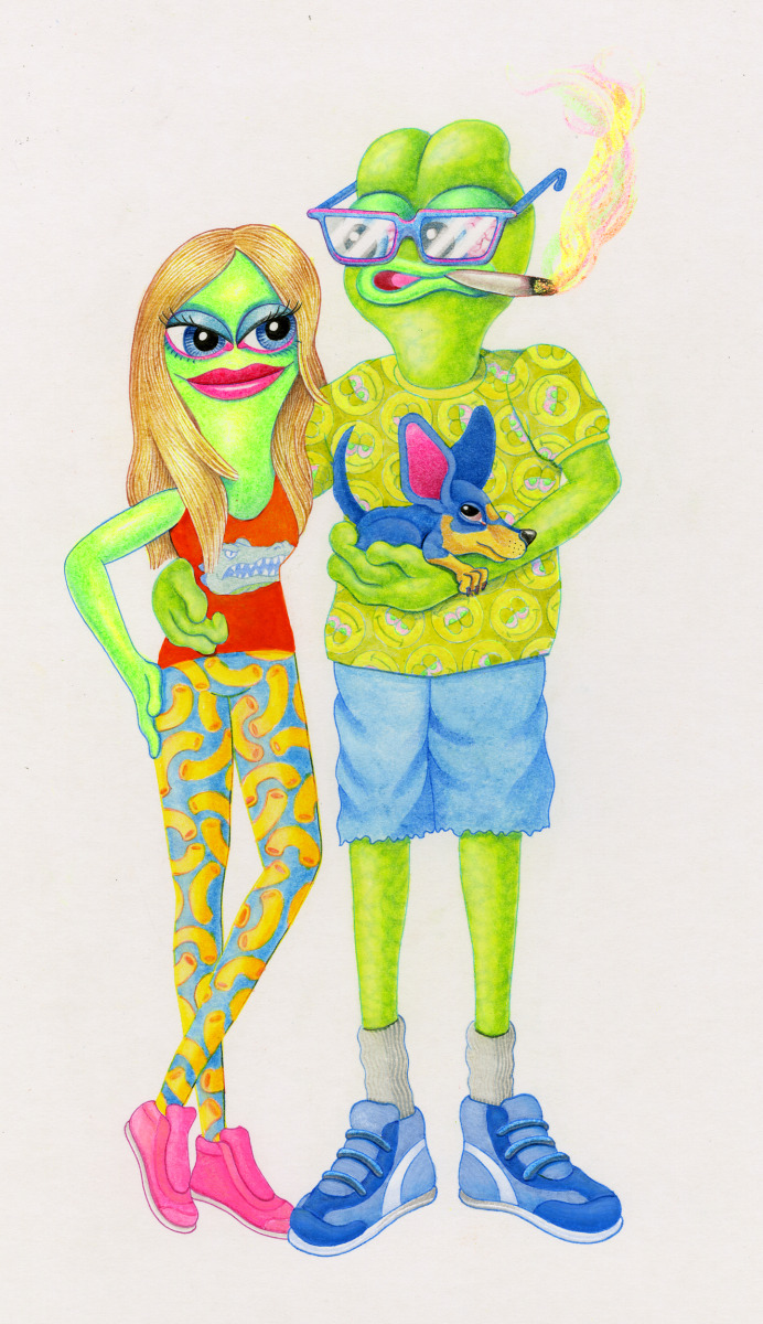 Matt Furie / Character Design / Frog Couple&lt;span class=&quot;slide_numbers&quot;&gt;&lt;span class=&quot;slide_number&quot;&gt;1&lt;/span&gt;/3&lt;/span&gt;